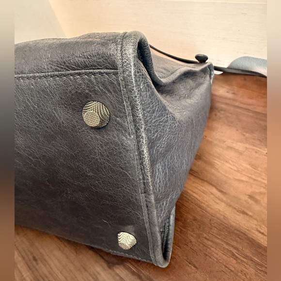 Balenciaga Agneau Giant 12 Work Anthracite/Grey Leather Handbag Purse - Picture 7 of 12